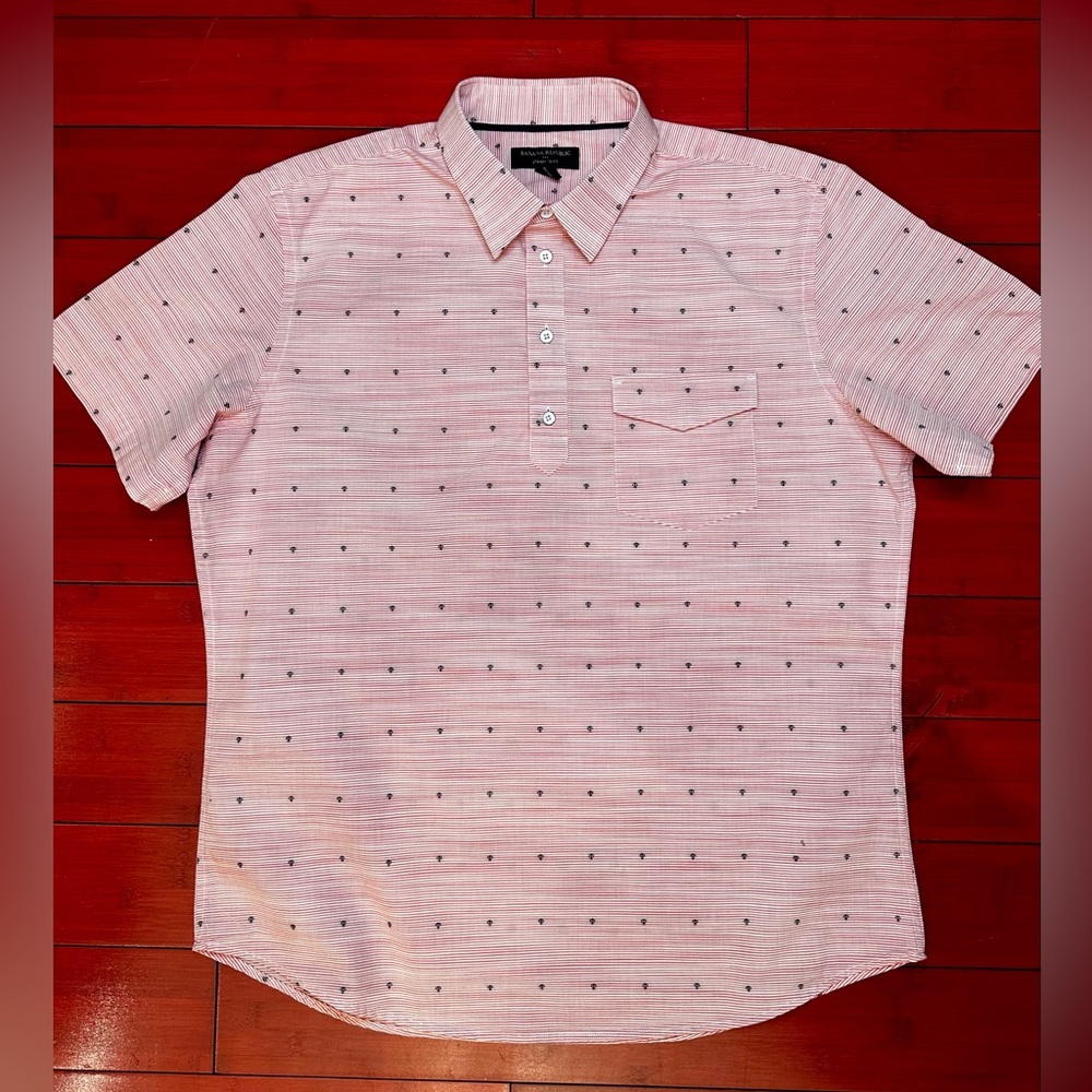Banana Republic Short Sleeve Button up. Men’s Size Large - Picture 3 of 8